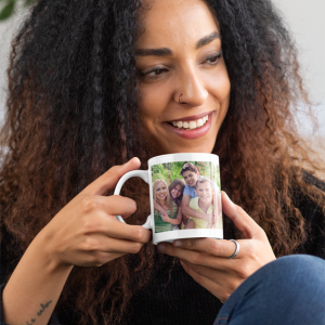 ontwerp zelf je eigen mok met roze binnenzijde (linkshandig)